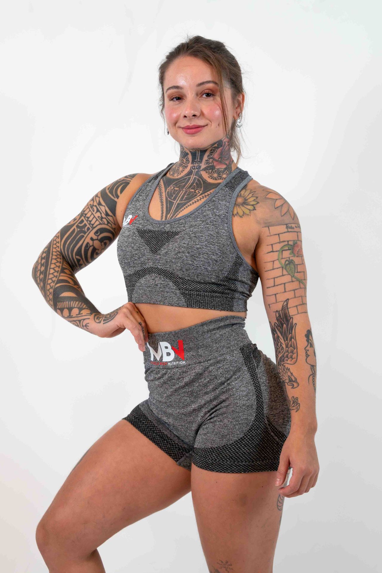 MBN Yoga Workout Set - Grijs